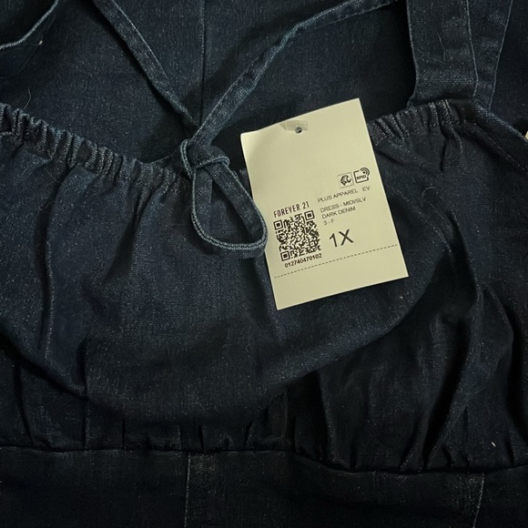 Forever 21 Plus Size Denim Bodycon Mini Dress - Picture 4 of 4